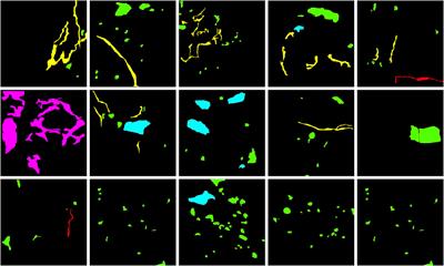 Quantitative characterization of fractures and holes in core rolling scan images based on the MFAPNet deep learning model